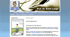 Desktop Screenshot of karin-lange.net
