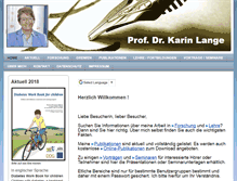 Tablet Screenshot of karin-lange.net